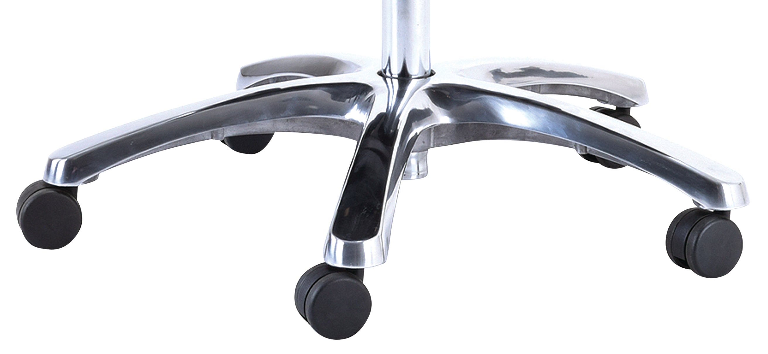 Polished Aluminium Base Upgrade for Buro Ergonomic Chairs & Stools
