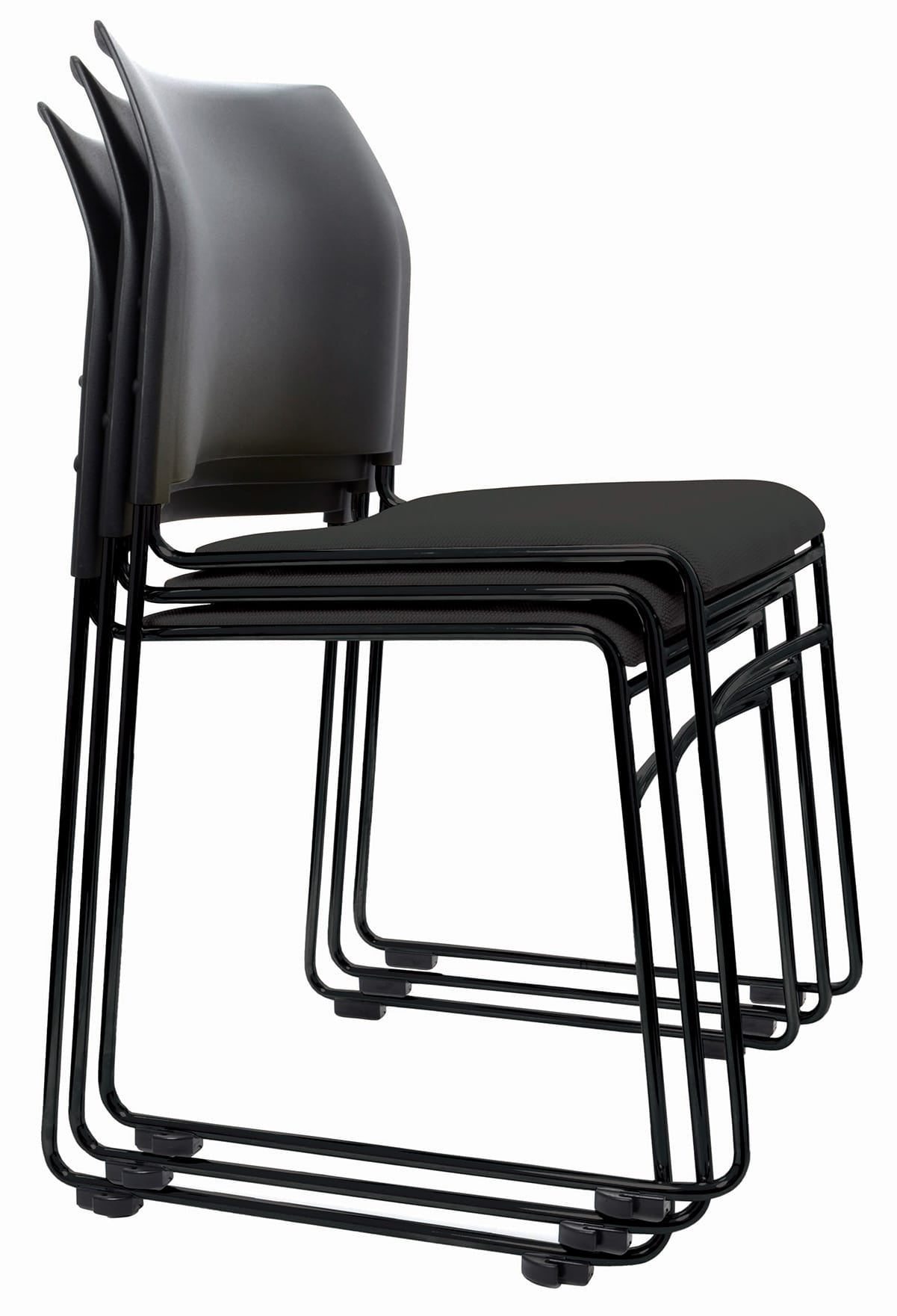 Buro Maxim Sled Base Chair with Black Frame