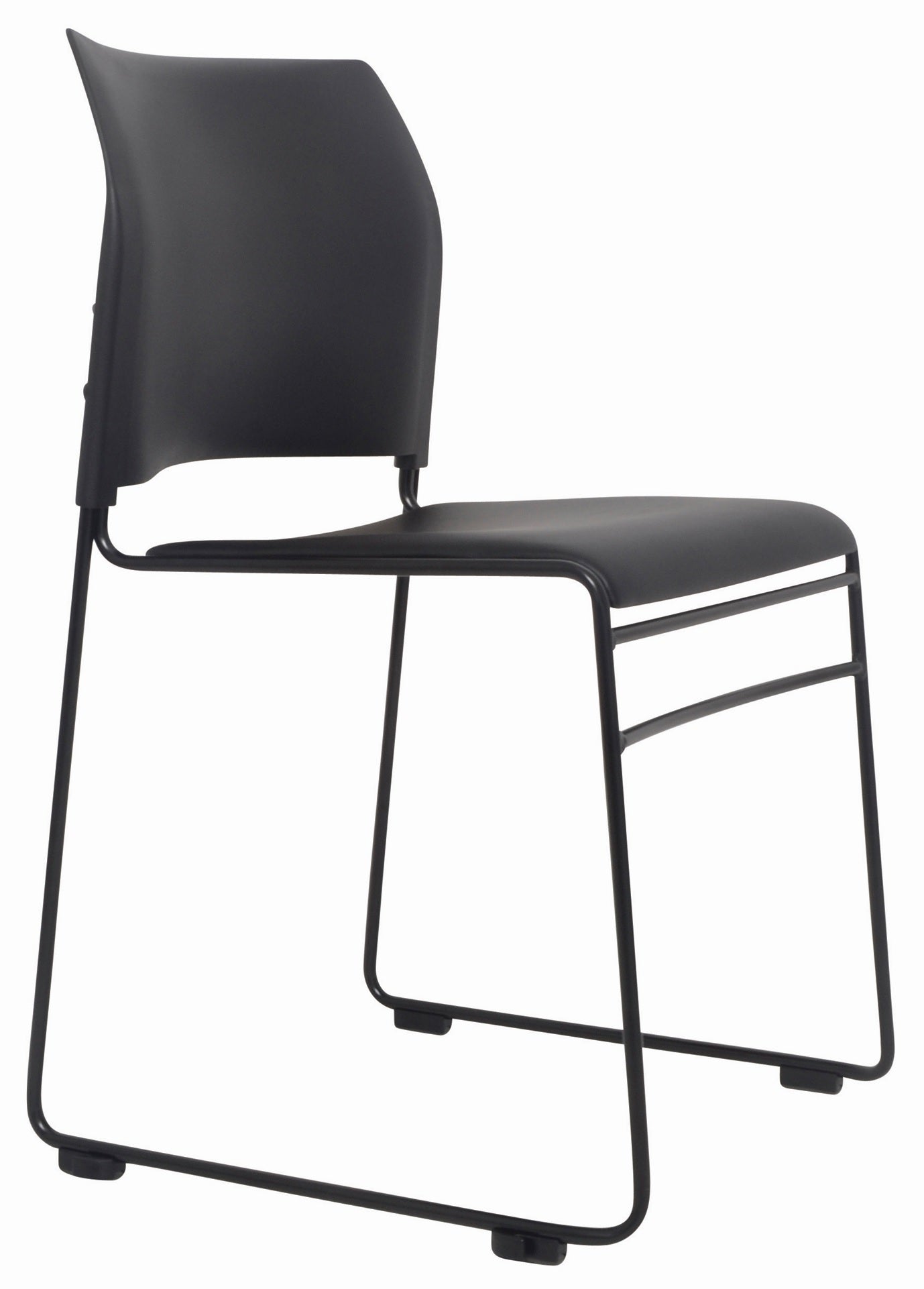 Buro Maxim Sled Base Chair with Black Frame