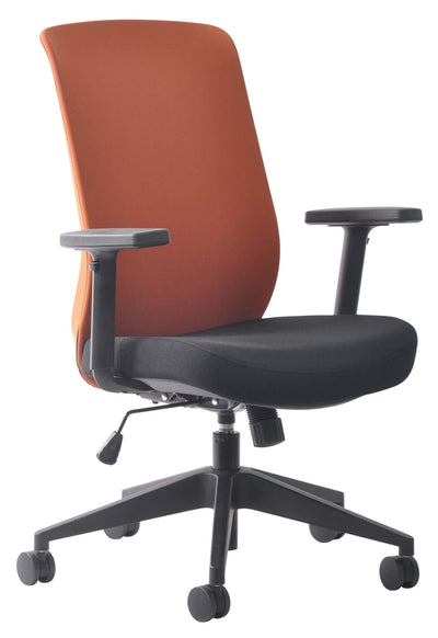 Buro Mondo Gene Chair with Fabric Back - 4 Colour Options