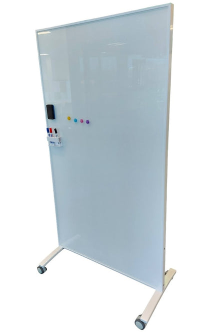 Convo Double-sided Mobile Pin board Room Divider - 2 Frame Colours