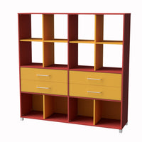 Storage Unit with Cubbyholes & Drawers - 2 Sizes