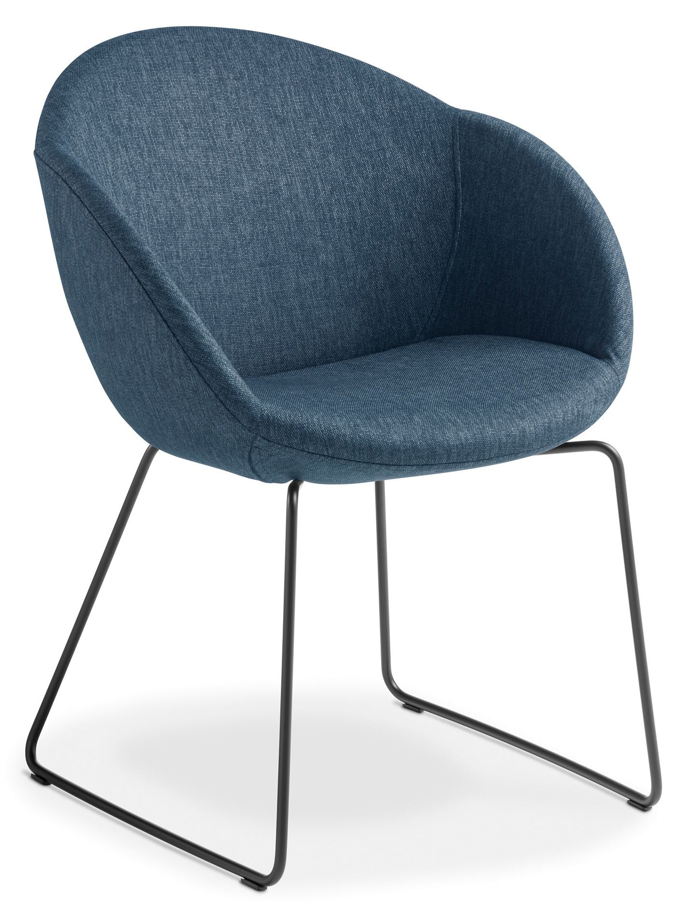 Amelia Visitor Chair with Black Sled Base