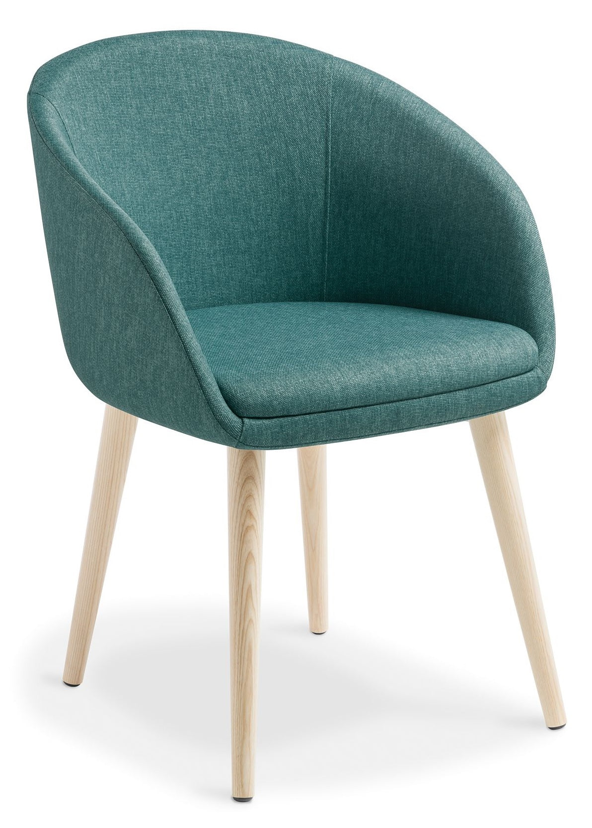 Aria Visitor Chair with Ash Timber Base - 2 Base Options
