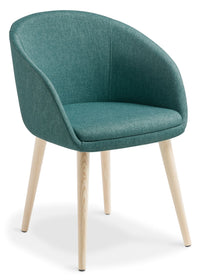 Aria Visitor Chair with Ash Timber Base - 2 Base Options