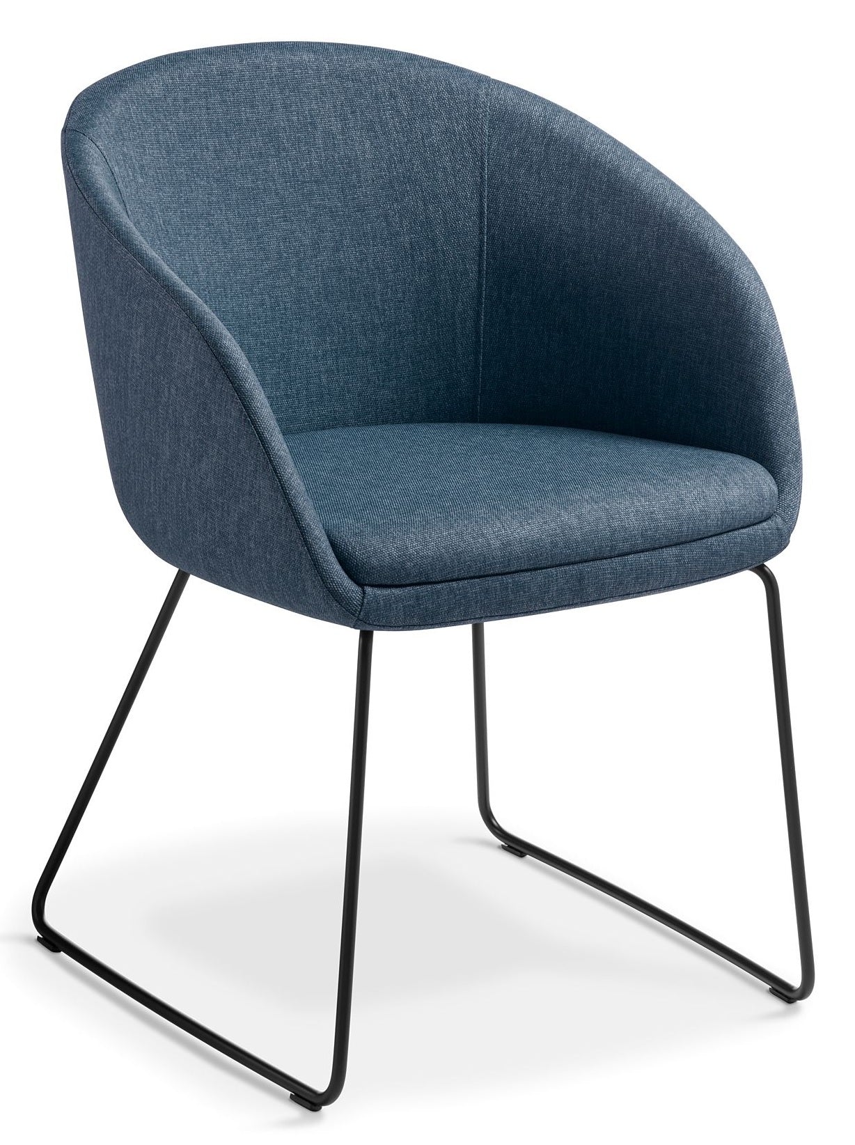 Aria Visitor Chair with Black Sled Base