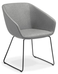 Barker Visitor Chair with Black Sled Base