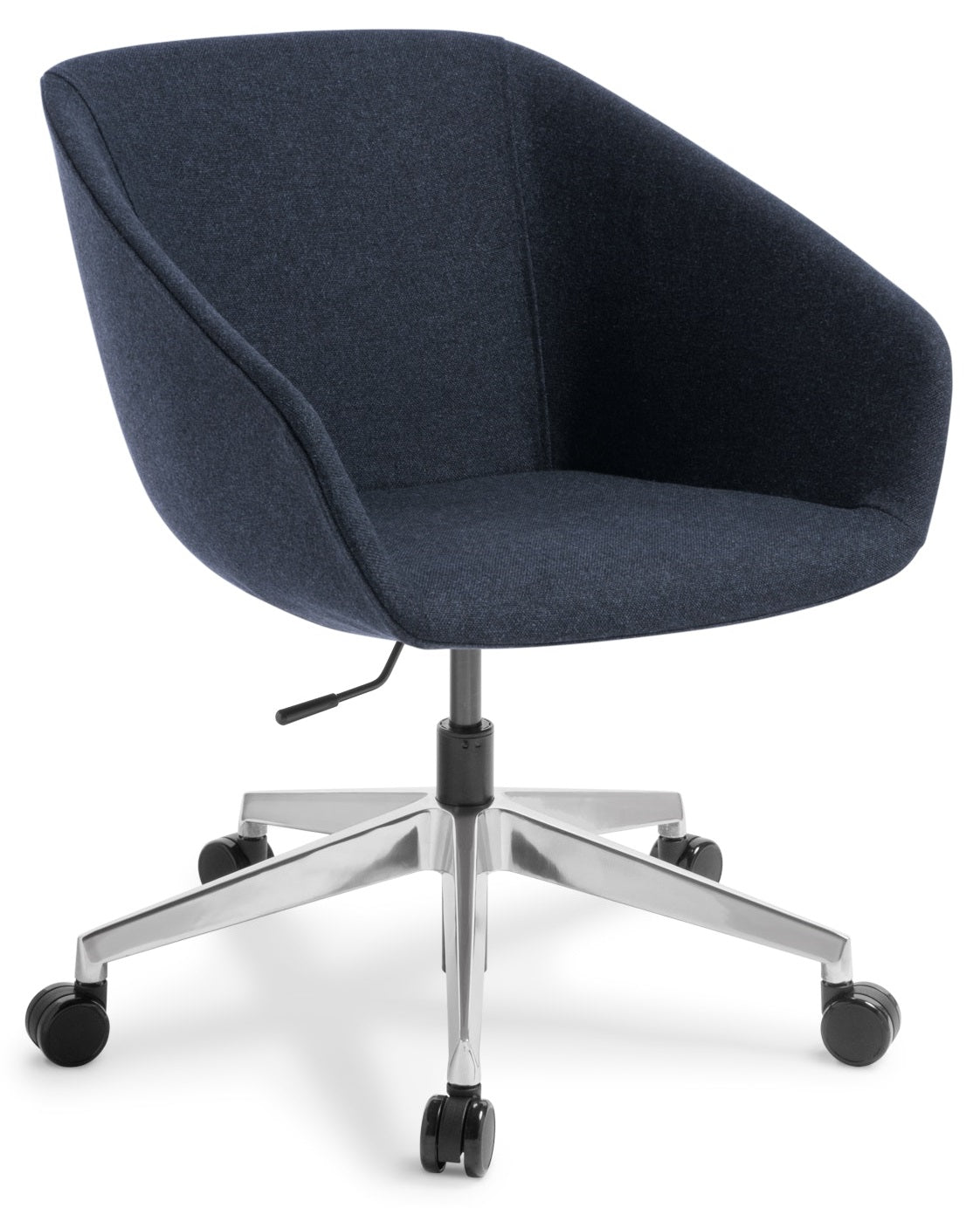 Barker Chair with Chrome Swivel Star Base