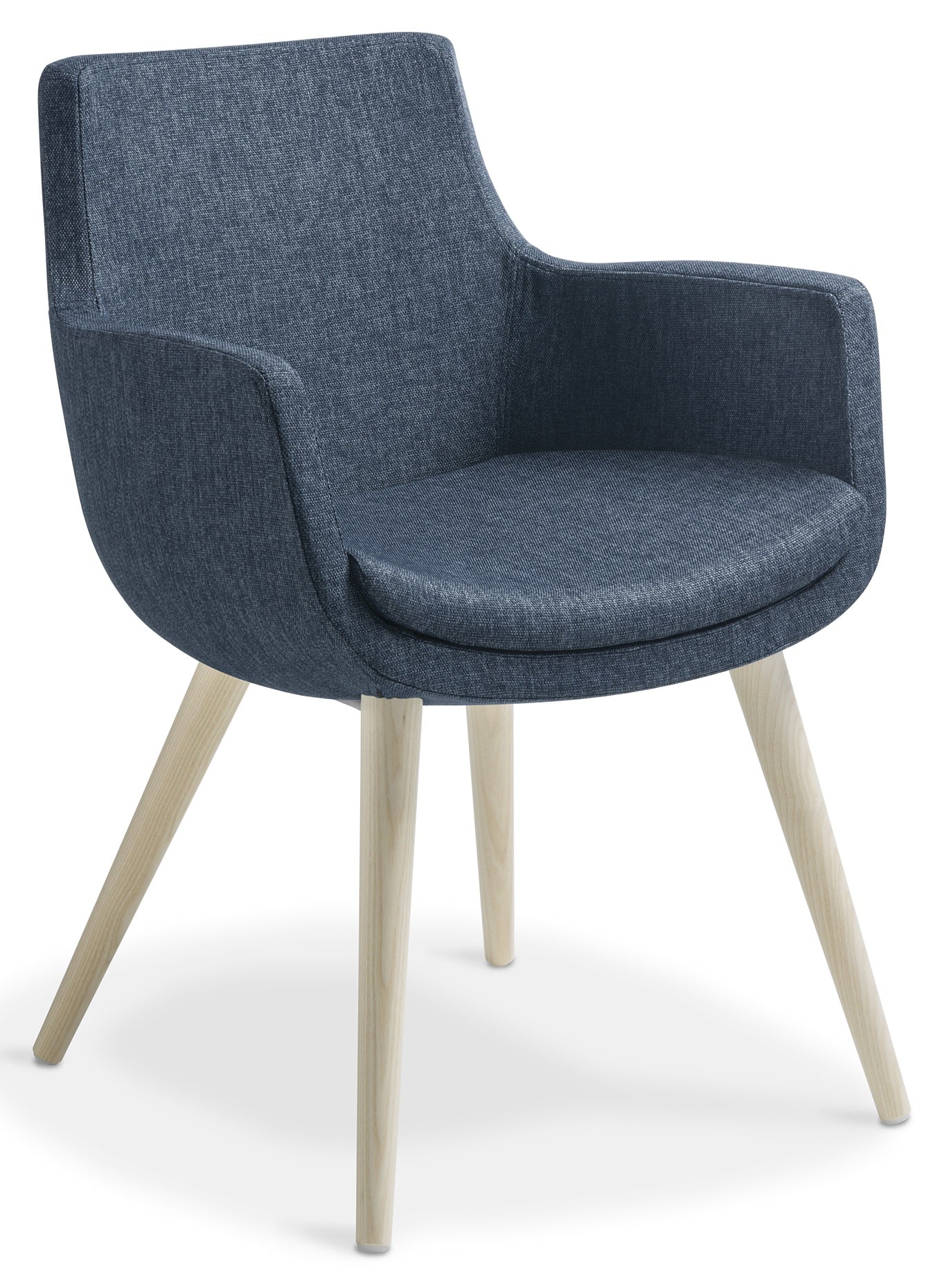 Ferne Visitor Chair with Timber Legs - 2 Colour Options