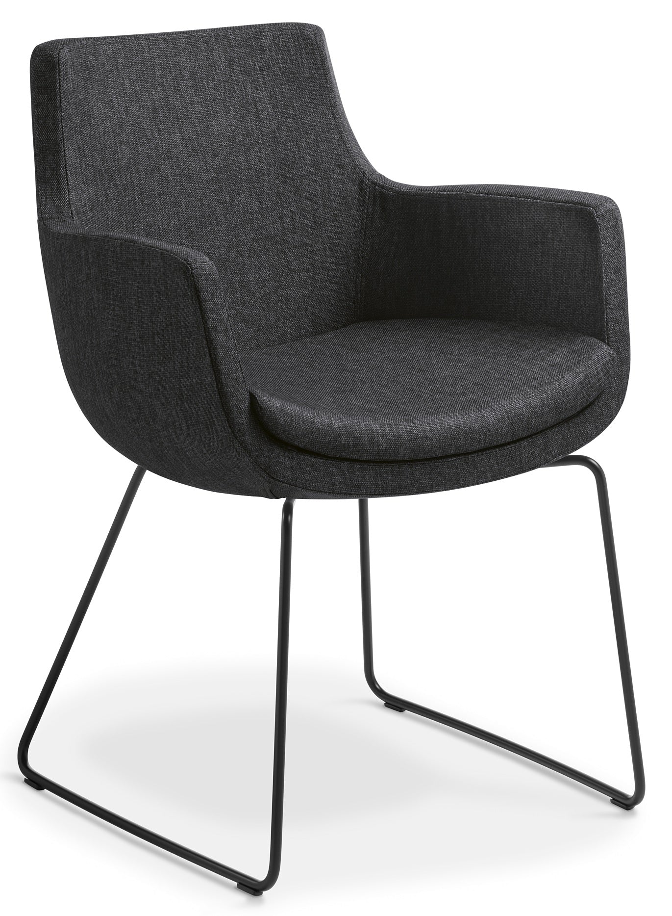 Ferne Visitor Chair with Black Sled Base