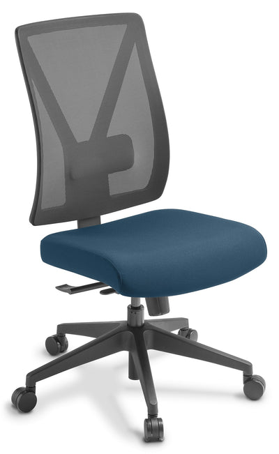Jet Mesh Back Chair in Fabric Upgrade - with Optional Armrests