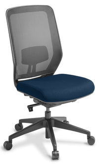 Pilot Mesh Back Chair in Fabric Upgrade - with Optional Armrests