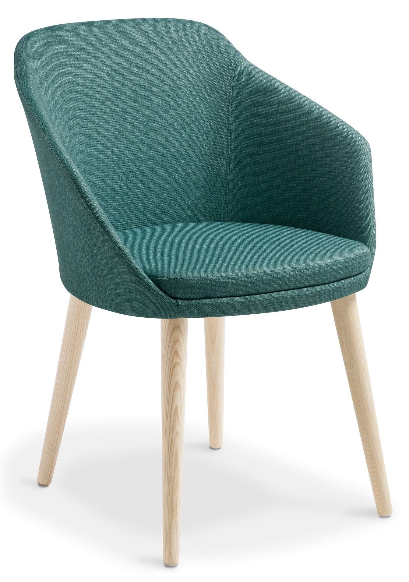 Talia Visitor Chair with Timber Base - 4 Base Options