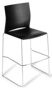 Web Barstool - with Upholstered Seat and Back Options