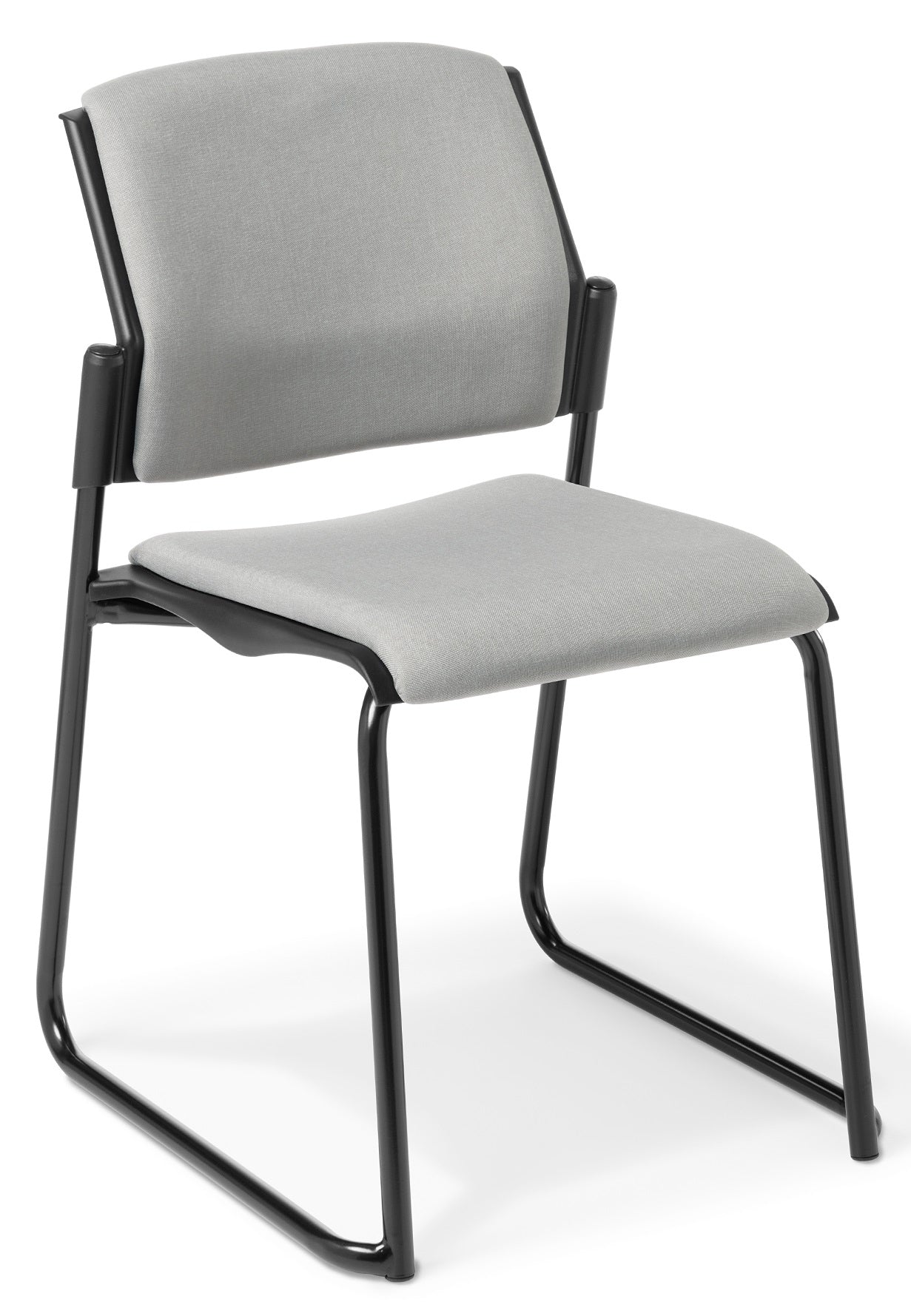 550 Sled Base Cafe Chair with Upholstered Seat and Back