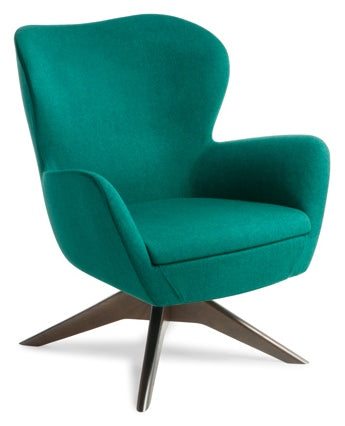 Abbey Visitor Chair with Dark Walnut Timber Base