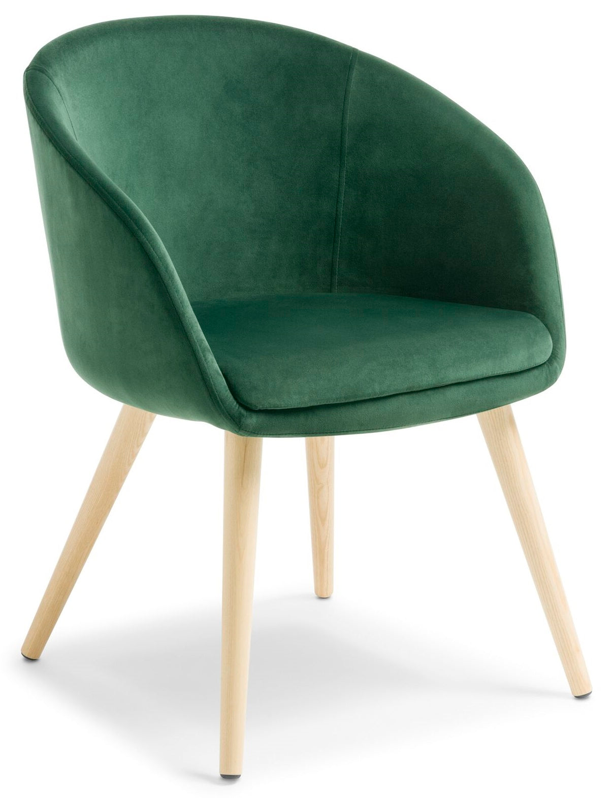 Aria Visitor Chair with Natural Ash Timber Base