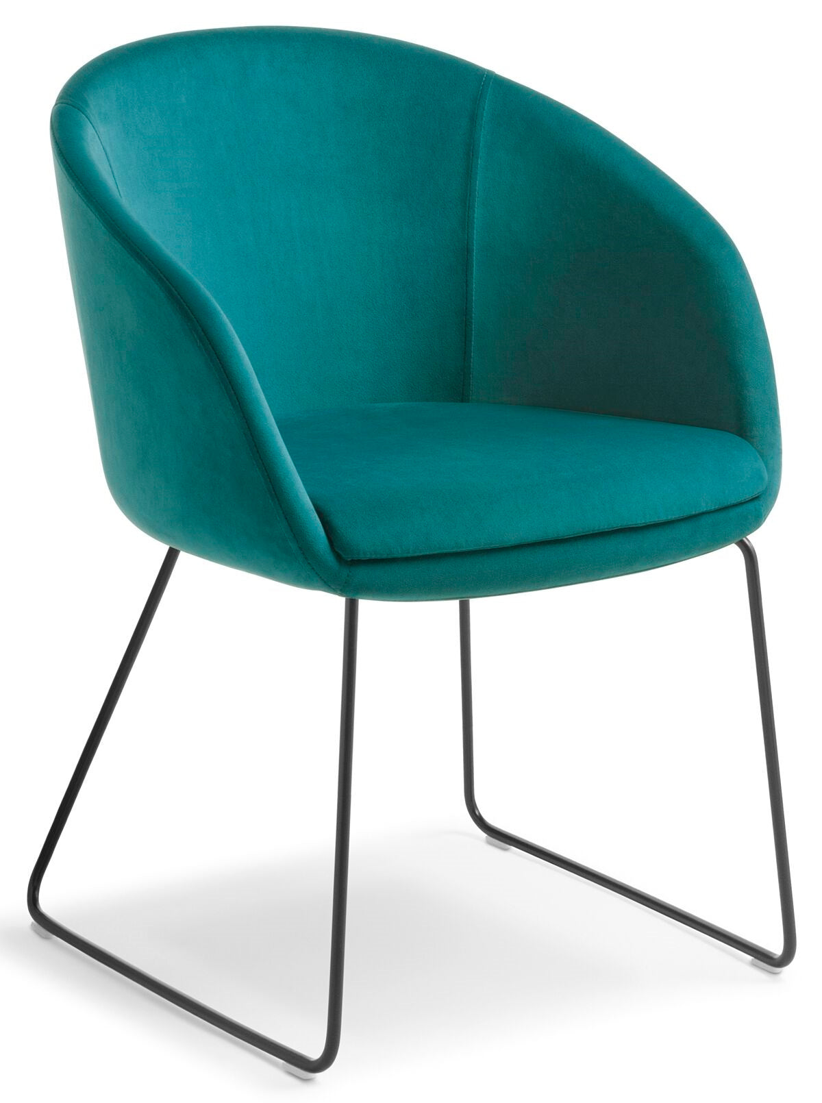 Aria Visitor Chair with Black Sled Base