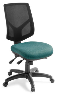 Crew 3 Lever Mesh Back Chair in Fabric Upgrade - with Optional Armrests