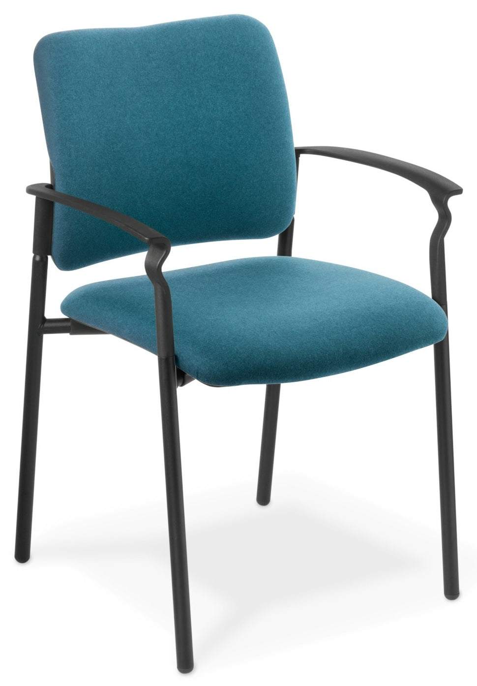 Polo Visitor Chair with Black Frame and Armrests