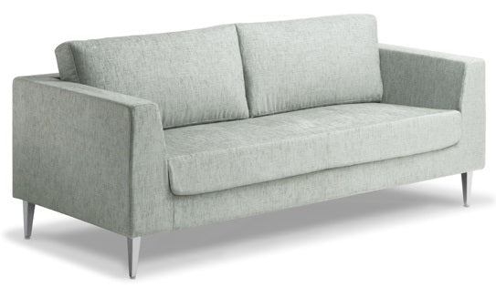Shanghai 2 Seater Sofa with Chrome Feet