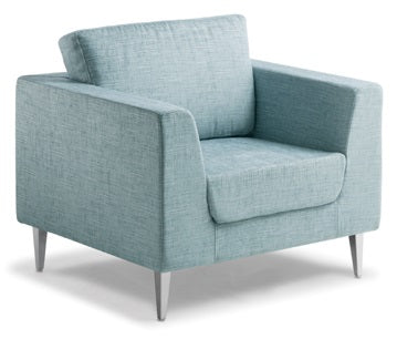 Shanghai Single Seater Chair with Chrome Feet