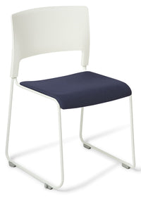 Slim Cafeteria Chair with Upholstered Seat - 2 Colours
