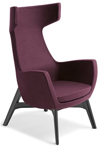 Trento Visitor Chair with Black Ash Timber Base