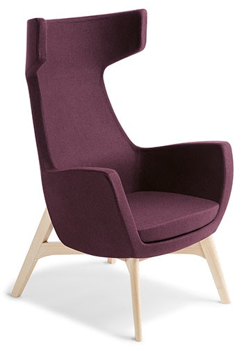 Trento Visitor Chair with Natural Ash Timber Base