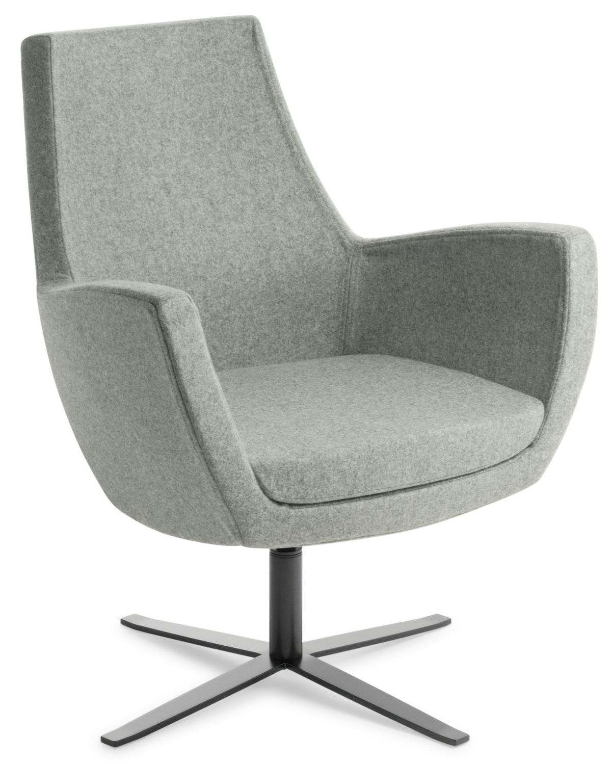 Treviso Visitor Chair with Black 4-Point Base