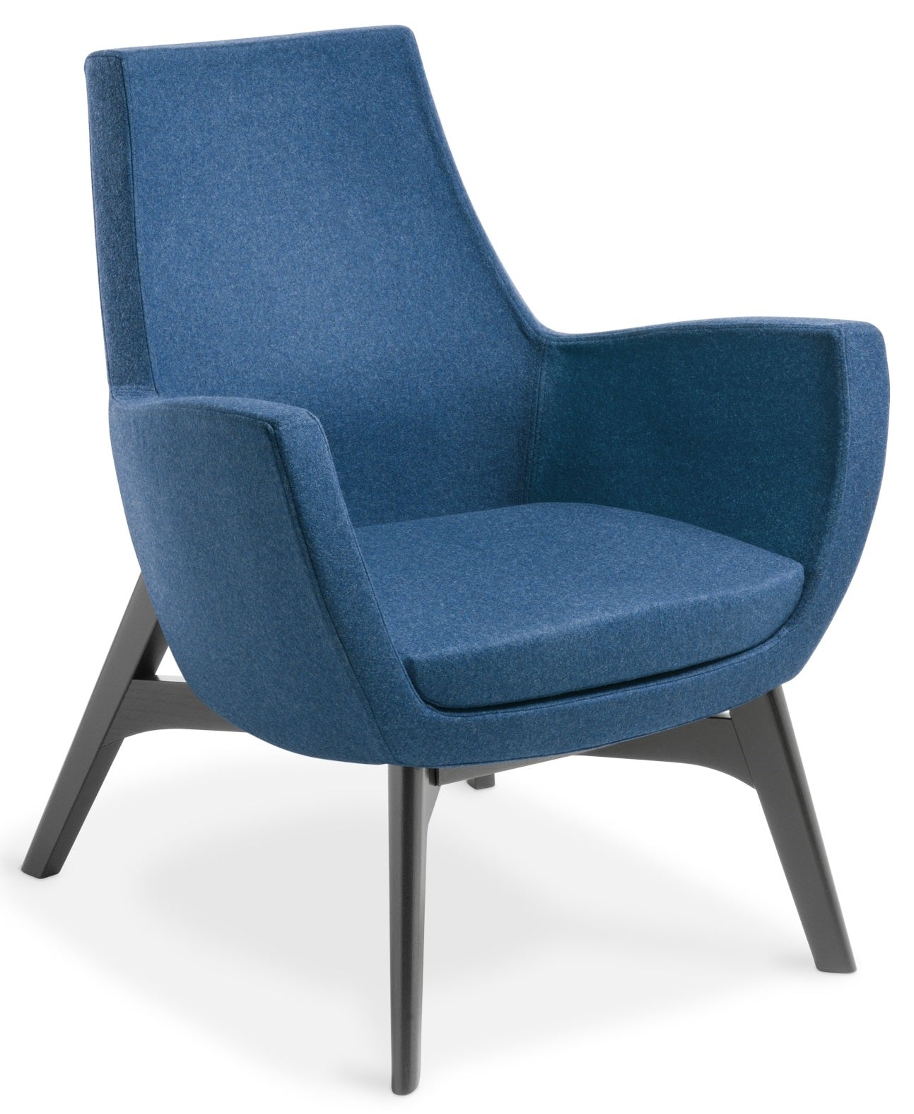 Treviso Visitor Chair with Black Ash Timber Base
