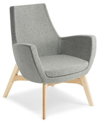 Treviso Visitor Chair with Natural Ash Timber Base