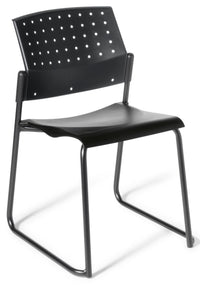 550 Sled Base Chair - with Upholstered Seat and Back Options