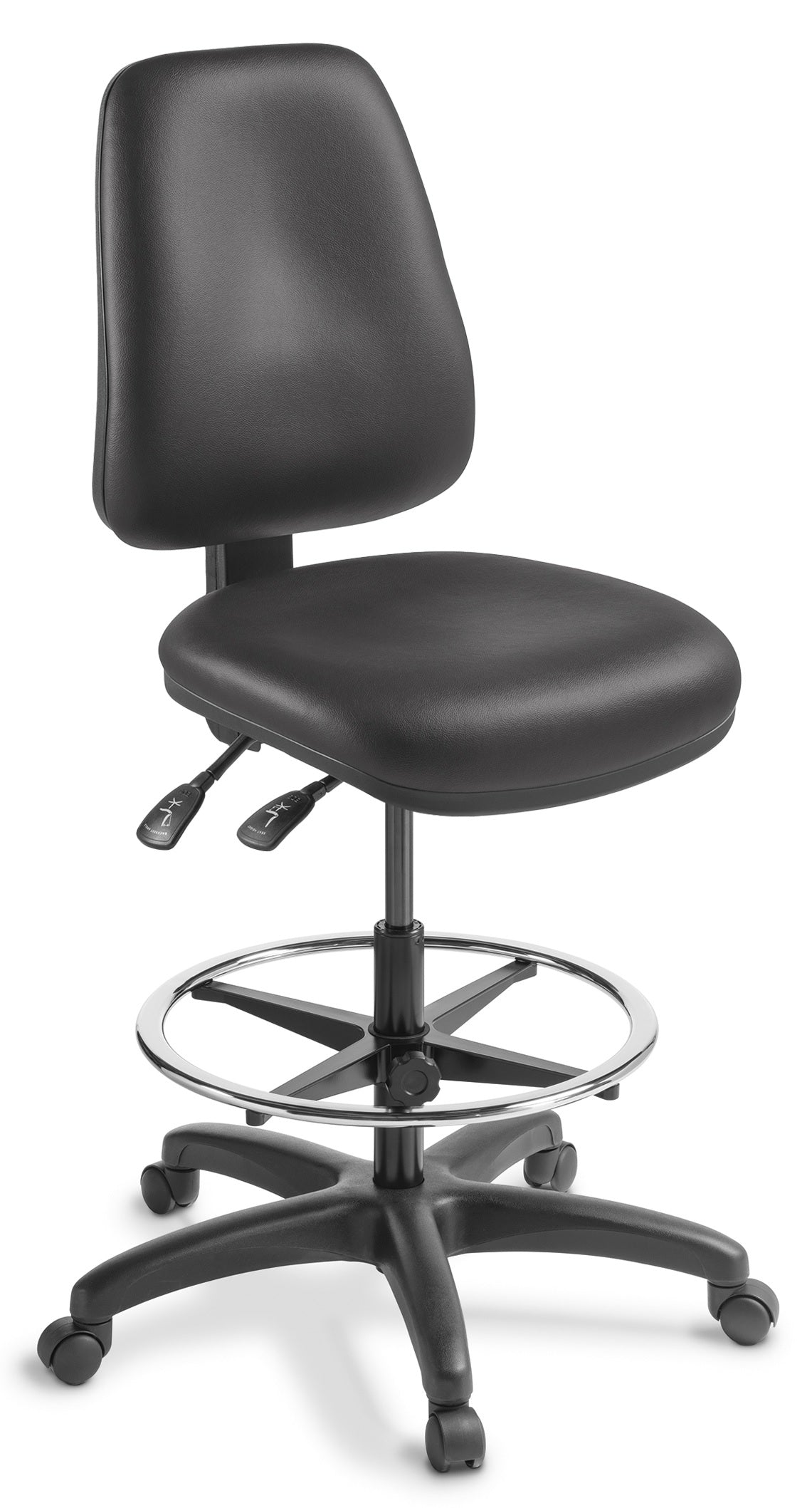 Chorus 2 Lever Architectural Chair in Charisma Vinyl Fabric - Midback and Highback