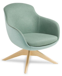 Davina Visitor Chair with Timber Base - 4 Base Options
