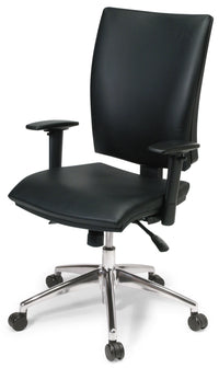 Edge 3 Lever Executive Office Chair in Black Leather - Midback and Highback