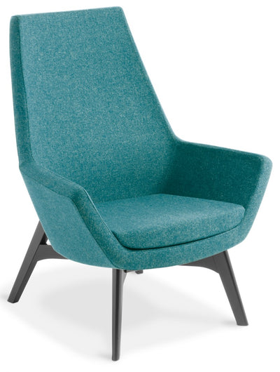 Eton Visitor Chair with Timber Base - Midback and Highback and 2 Colour Options
