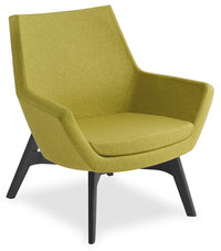 Eton Visitor Chair with Timber Base - Midback and Highback and 2 Colour Options