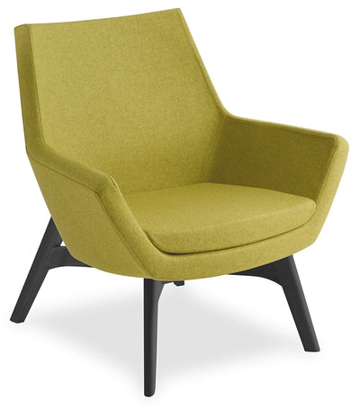 Eton Visitor Chair with Timber Base - Midback and Highback and 2 Colour Options
