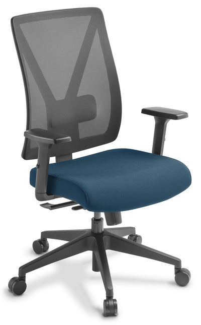 Jet Mesh Back Chair in Fabric Upgrade - with Optional Armrests