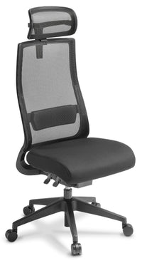 Joe Mesh Back Chair - with Optional Armrests and Headrest