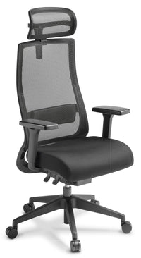 Joe Mesh Back Chair - with Optional Armrests and Headrest