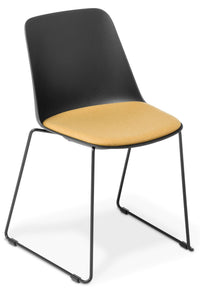 Max Sled Base Cafeteria Chair - with Seat and Fully Upholstered Options