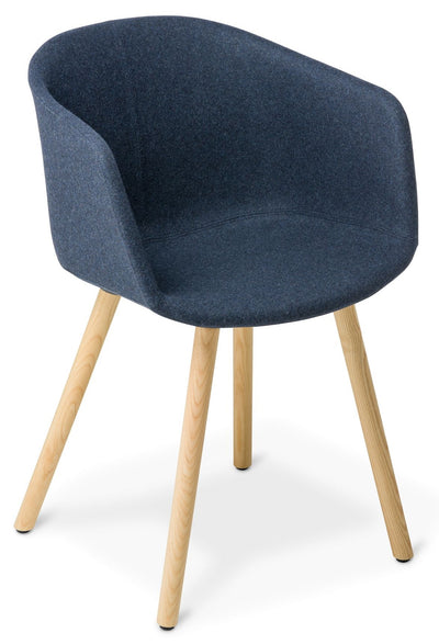 Max Tub Chair with Timber Legs - with Seat and Fully Upholstered Options