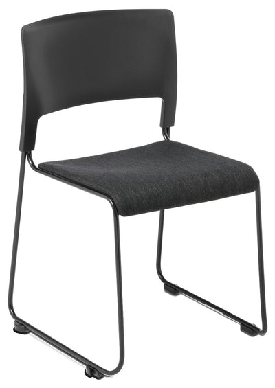 Slim Cafeteria Chair with Upholstered Seat - 2 Colours