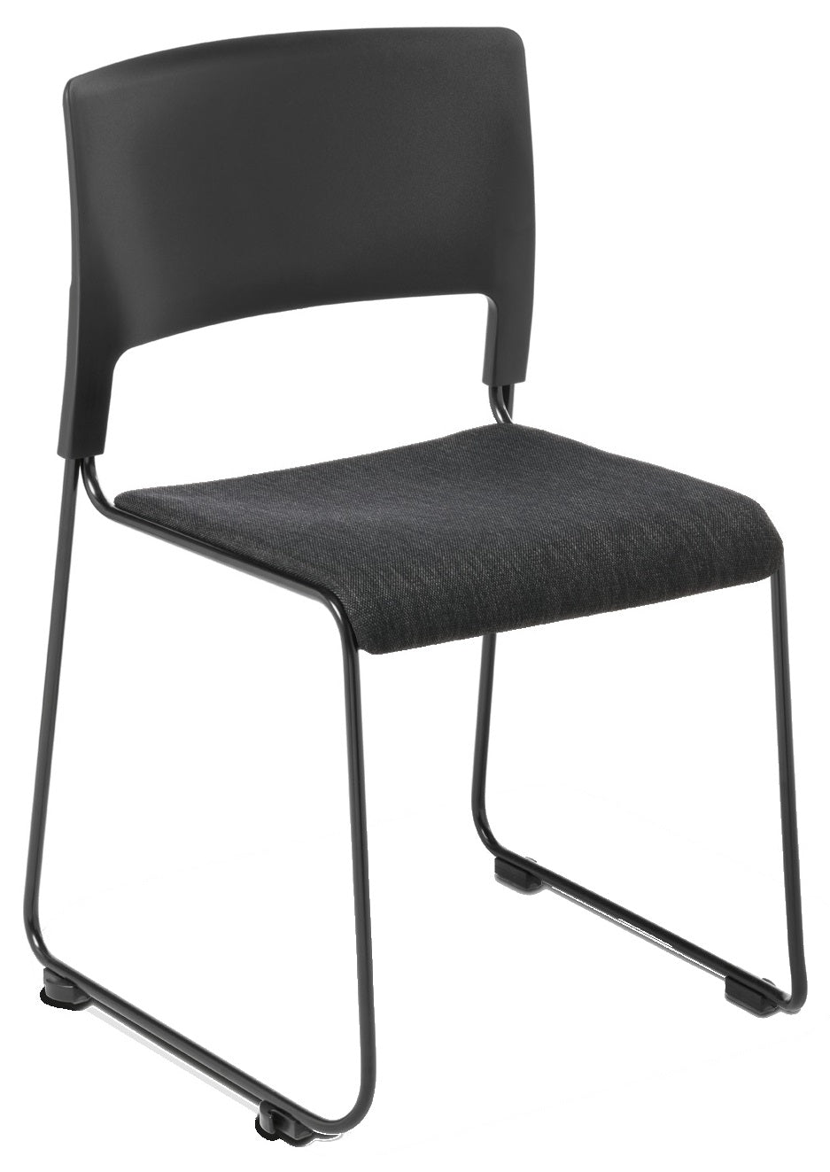 Slim Cafeteria Chair with Upholstered Seat - 2 Colours