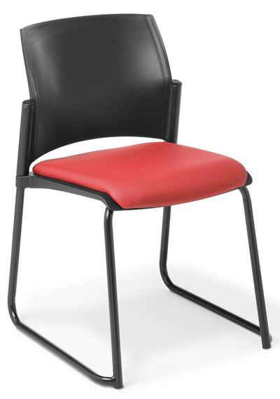 Spring Sled Base Chair - with Upholstered Seat and Back Options