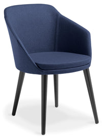 Talia Visitor Chair with Timber Base - 4 Base Options