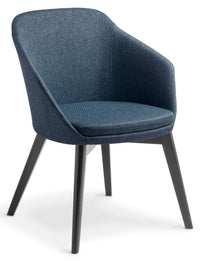 Talia Visitor Chair with Timber Base - 4 Base Options