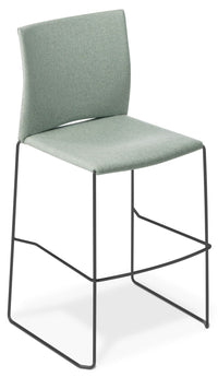 Web Barstool - with Upholstered Seat and Back Options